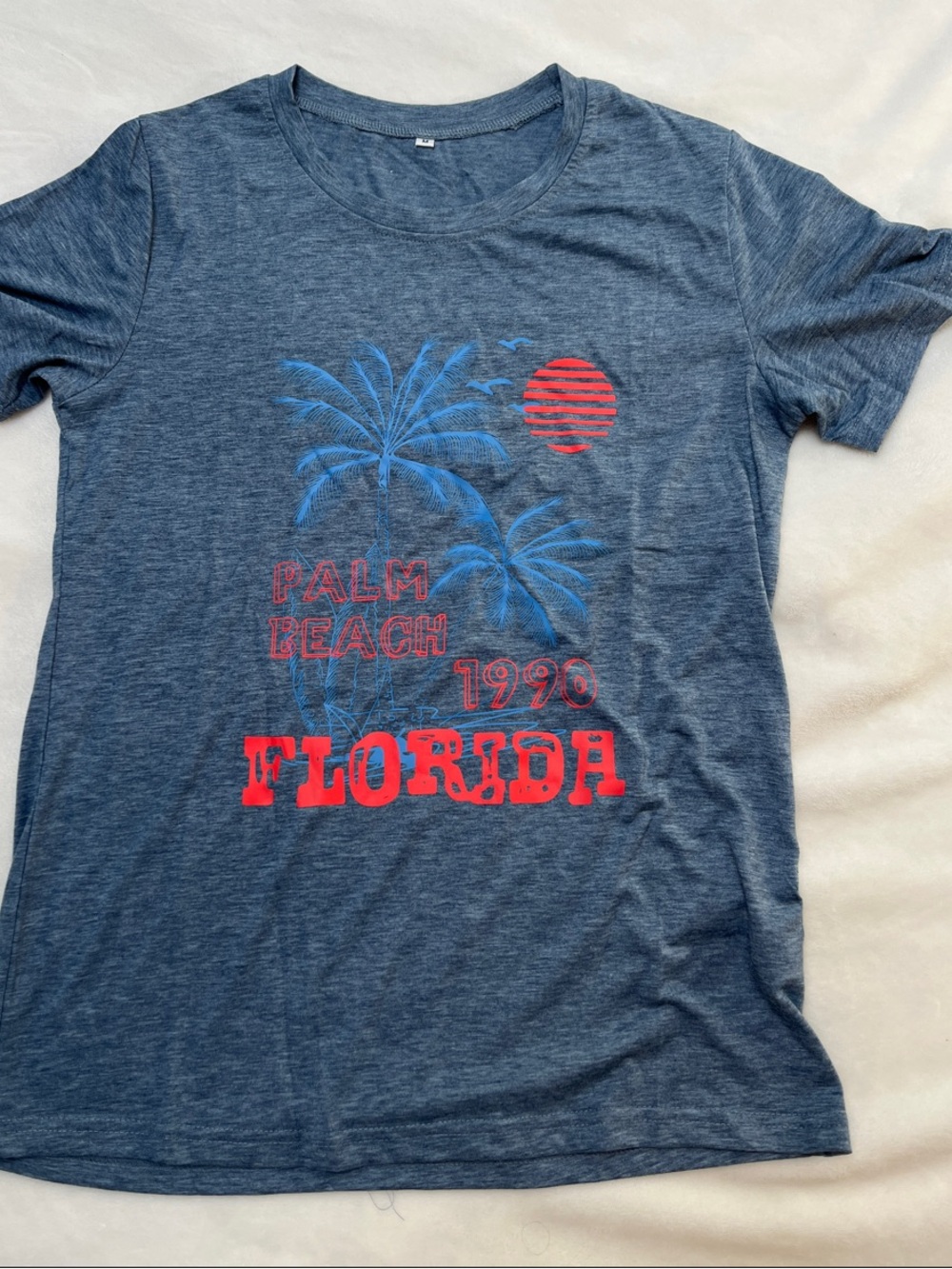 Palm Beach Florida Graphic Tee - Blue
